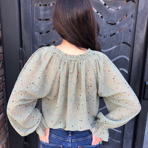 Long Sleeve Floral Blouse - Picture 2 of 6